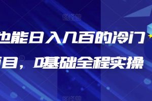 (6630期)新手也能日入几百的冷门DIY项目,0基础全程实操【揭秘】