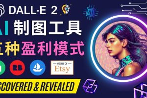 （4548期）利用Ai绘图工具DALL E 2赚钱的5种途径  DALL E 2的注册流程和使用方
