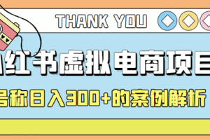 (4374期)最新小红书项目-学科虚拟资料搞钱玩法,号称日入300+的案例解析