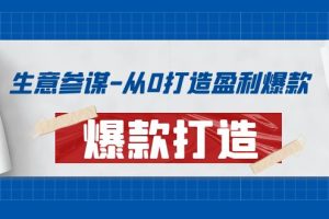 (3783期)生意参谋-从0打造盈利爆款:手把手教您打造爆款多种玩法!