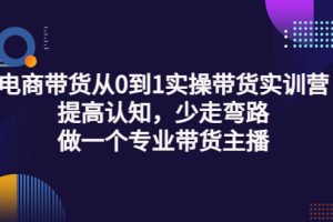 (3339期)电商带货从0到1实操带货实训营:提高认知,少走弯路,做一个专业带货主播