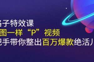 (2588期)《野路子特效课:像P图一样“P”视频》手把手带你整出百万爆款绝活儿