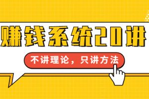 （1706期）苏笙君·赚钱系统20讲：教你从0到1赚到你的第一桶金，不讲理论，只讲方法