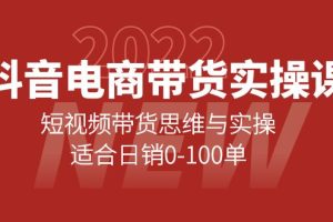 (4018期)抖音电商带货实操课:短视频带货思维与实操,适合日销0-100单