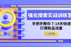 (11557期)强化 搜索实战训练营,手把手教你 7-14天快速-打爆新品流量(13节课)