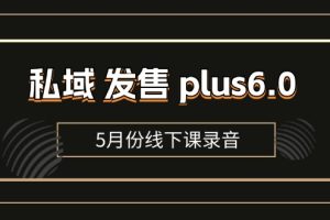 (11612期)私域 发售 plus6.0【5月份线下课录音】/全域套装 sop流程包,社群发售…