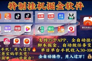 (11844期)挂机副业 月入过万,特别适合宝爸宝妈学生党,工作室特别推荐