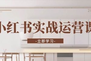 (13238期)小红书实战运营课:从开通店铺到直播话术,打造爆款笔记与高效直播